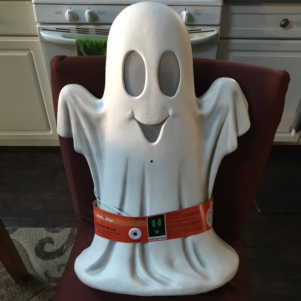 Halloween Spooky Lighted Ghost New With Tag